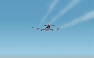 In the trails of a European Airlines Boeing 747-400!