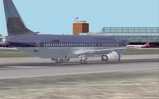 Un Boeing des European Airlines prt au dcollage  Heathrow