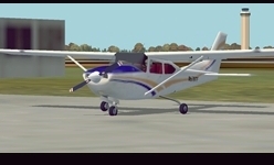 illustration for the tutorial The IFR Rating (Retractable Landing Gear and controllable-Picth Propeller Rating): pre-flight checklist about a plane with a retractable landing gear and a controllable-picth propeller