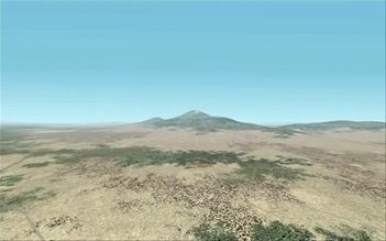 Le Mont Ararat, illustration pour le rcit Les lieux clbres du monde vus dans FS