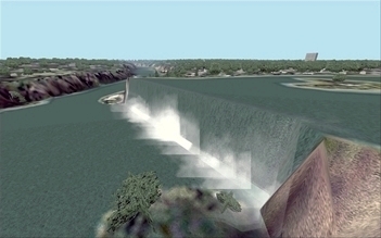 Les chutes du Niagara (Etats-Unis), illustration pour le rcit Les lieux clbres du monde vus dans FS