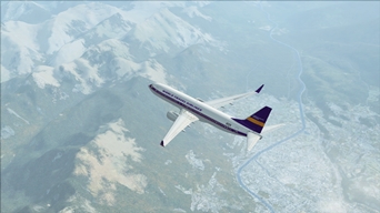 Archive Picture of the Day: Airliner Above Innsbruck (LOWI), Austria