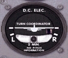 a view of a GA plane's turn indicator (with a turn-and-slip indicator)