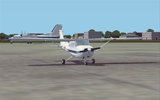 Le Cessna avec lequel nous avons vol